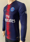 2018-2019 PSG Paris Saint-Germain Long Sleeve Home Shirt Mint condition Size S