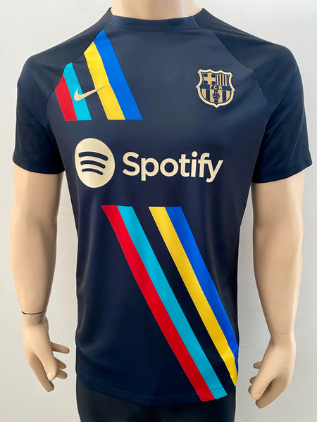 2022 - 2023 Barcelona Pre Match Nike DriFit P. Issue Kitroom