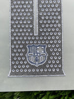 2025-2026 FC Barcelona Third Name Set and Number Lamine Yamal Player Issue Champions and Cup Textprint Adult Size