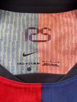 2024-2025 FC Barcelona Home Shirt Frenkie De Jong La Liga Spanish League Kitroom Player Issue BNWOT Size L fitted 125 Anniversary Patch