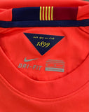 2014-2015 FC Barcelona Away Shirt Iniesta LFP Pre Owned Size M