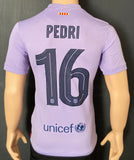 2021-2022 FC Barcelona Away Shirt Pedri Copa del Rey BNWT Size S