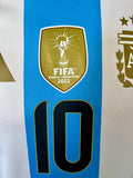 2024-2025 Argentina National Team Home Shirt Player Issue Authentic Lionel Messi World Cup Qualifiers World Champions Patches New BNWT Size M