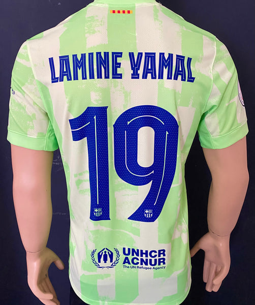 2024-2025 FC Barcelona Third Shirt Lamine Yamal Spanish Super Cup BNWT Size S