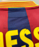 2013-2014 FC Barcelona Home Shirt Lionel Messi Player Issue Kitroom Long Sleeve with defect Mint Size L (Fitted)