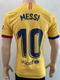 2019 - 2020 Barcelona Away Shirt Messi Liga Player Issue Kitroom Size M