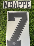 2018-2019 Paris Saint German Away Name Set and Number Kylian Mbappe Champions League Monblason Adult Size