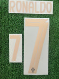 2025 Portugal National Team Home Name Set and Number Cristiano Ronaldo Special Edition Gold Stilscreen Adult Size