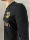 2020-2021 FC Barcelona Away Shirt Player Issue Kitroom Long Sleeve Champions BNWOT size M (Fitted)