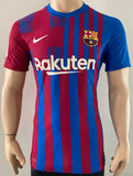 2021-2022 Aubameyang Barcelona Home Shirt Player Issue Kitroom La Liga Mint Condition Size L