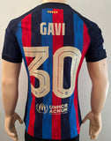 2022-2023 FC Barcelona Home Shirt Pablo Baez Gavira “Gavi” Player Issue Kitroom Champions League Mint Size M