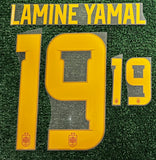 2026-2027 Spain National Team Home Name Set and Number Lamine Yamal Two Stars Avery Dennison