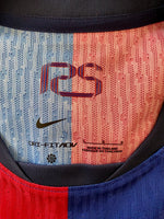 2024-2025 FC Barcelona Home Shirt Pau Cubarsí La Liga Spanish League Kitroom Player Issue BNWOT Size L fitted 125 Anniversary Patch