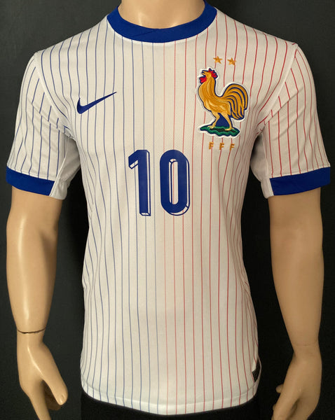 2024-2025 France Away Shirt Mbappe Name Set New BNWT Size M