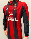 1998-1999 AC Milan Home Shirt Pre Owned Long Sleeve Size XL