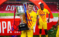 2020-2021 FC Barcelona Senyera Pedri Copa del Rey Final Player issue