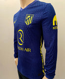 2025-2026 Atletico Madrid Away Shirt Jose Maria Gimenez Player Issue Kitroom Long Sleeve La Liga New (Fitted)