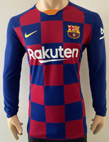 2019-2020 FC Barcelona Long Sleeve Home Shirt Kitroom Player Issue Mint Condition Multiple Sizes