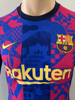 2021-2022 Barcelona Third Shirt Player Issue Kitroom European Competition Long Sleeve Mint Size M