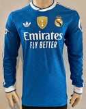 2025-2026 Real Madrid CF Third Shirt Kylian Mbappe Player Issue Authentic Long Sleeve Champions League New BNWT Multiple Sizes