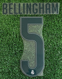 2026-2027 Real Madrid CF Home Name Set and Number Jude Bellingham Cup and Champions Avery Dennison