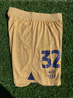 2022-2023 FC Barcelona Away Shorts Pablo Torre 32 Kitroom Player Issue Champions/Europa League and Cup version Pre Owned Size M
