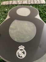 2024-2025 Valverde Real Madrid Home Name set and Number UCL Version Avery Dennison Adult Size