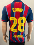 2025-2026 FC Barcelona Home Shirt Roony Bardghji Player Issue Authentic Supercopa New BNWT Multiple Sizes