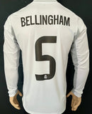2025-2026 Real Madrid Home Shirt Bellingham Long Sleeve New with Tags