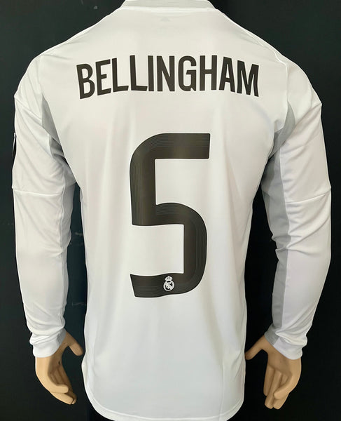 2025-2026 Real Madrid Home Shirt Bellingham Long Sleeve New with Tags
