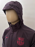 2019-2020 FC Barcelona Coaching Staff Training Rain Jacket Player Issue Kitroom Mint Size S