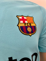 2017-2018 FC Barcelona Away Shirt Lionel Messi Player Issue Authentic New BNWT Size L (Fitted)