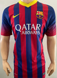 2013-2014 FC Barcelona Home Shirt Andres Iniesta Player Issue Authentic La Liga New BNWT Size XL (Fitted)