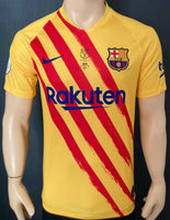 2020-2021 FC Barcelona Fifth Shirt Senyera Messi Copa del Rey Final BNWT Size S