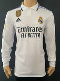 2022-2023 Real Madrid Long Sleeve Home Shirt Valverde La Liga BNWT Size M