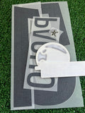2025-2026 Paris Saint Germain Home Name Set and Number and Patches  Willian Pacho Monblason and Sporting ID