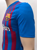 2021-2022 FC Barcelona Home Shirt Dani Alves Player Issue Kitroom Mint Size M