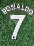 2021-2023 Manchester United Home Name Set and Number Cristiano Ronaldo EPL English Premier League Avery Dennison