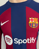 2023-2024 FC Barcelona Home Shirt Lamine Yamal Player Issue Kitroom Long Sleeve Pre Owned Size M (Fitted)