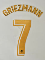 2020 2021 Barcelona Home Name Set Griezmann Player Issue Kitroom Player Issue