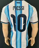 2025-2026 Argentina National Team Home Shirt Player Issue Authentic Lionel Messi World Cup Champions Patch New BNWT Size XXL