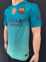 2016-2017 FC Barcelona Third Shirt Luis Suarez Champions League New BNWT Size S