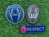 2014-2015 Real Madrid CF Kit Patches Champions Tittle Holders BOH10 Respect Player Issue Sporting ID