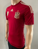 2014 Spain National Team Player Issue Home Shirt Adizero Pre Owned Size M Fitted