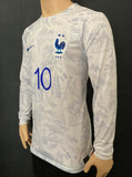 2022-2023 France National Team Long Sleeve Away Shirt Mbappé Mint Condition Size L