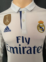 2016 2017 Real Madrid Adidas Climacool Home Shirt Long Sleeve VARANE 5 La Liga Size M