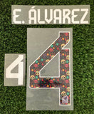 2023 Mexico National Team Edson Alvarez 4 Home Name Set and Number Day of the Death Special Edition Canton Merchandising