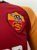 2002-2003 AS Roma Home Shirt Champions League Version Pre Owned Size XL (Fitted)