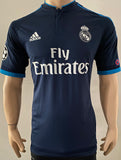 2015-2016 Adidas Real Madrid CF Player Issue Third Shirt Benzema Champions League Adizero