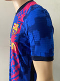 2021-2022 FC Barcelona Third Shirt Piqué Kitroom Player Issue Mint Condition Size L